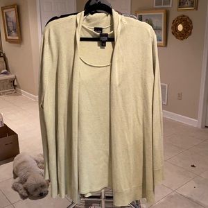 Eileen Fisher cardigan and tank set size 3X L13